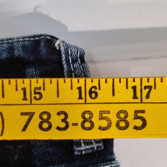 I jeans by Buffalo Spencer-X straight dark wash stone washed blue men's sz 34 - Picture 14 of 16